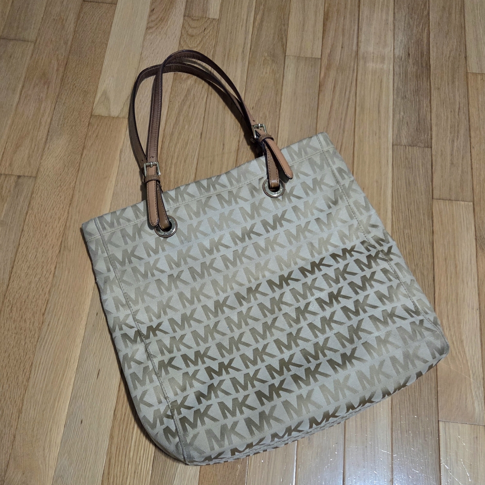 Michael Kors Monogram Tan Tote